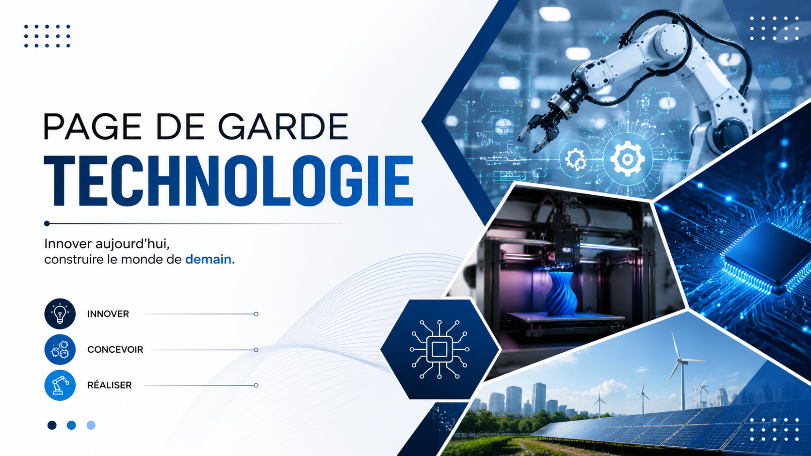 Page de Garde Technologie : Modèles et Idées Créatives